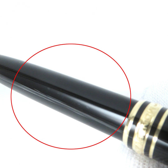 MONTBLANC Ballpoint pen Resin, Gold Plated black Meisterstck Classic mens(Unisex) Used Authentic