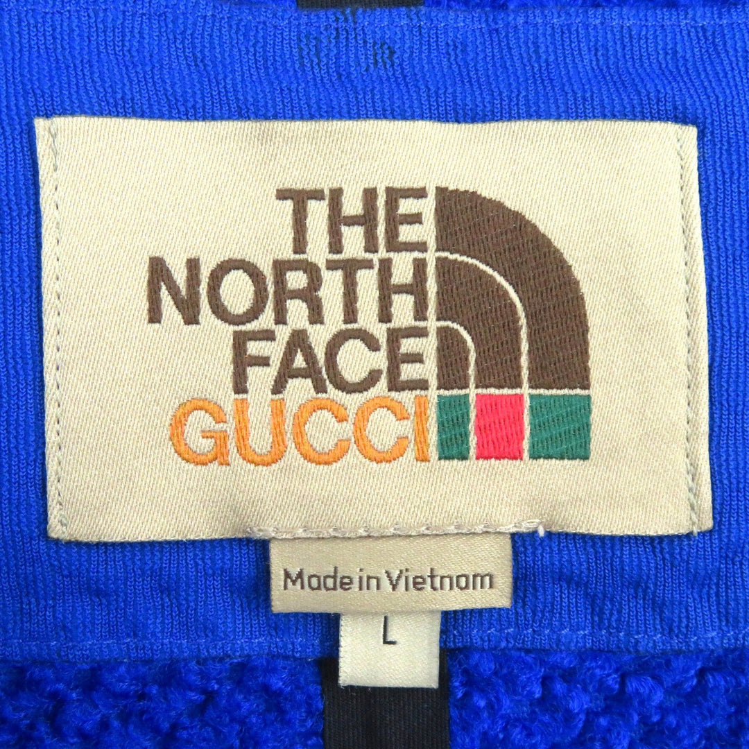 GUCCI Hoodie 663909 ZM0C1 Main: 100% polyester Blue orange mens L Used Authentic