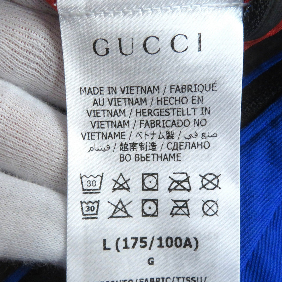 GUCCI Hoodie 663909 ZM0C1 Main: 100% polyester Blue orange mens L Used Authentic