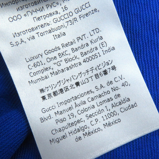 GUCCI Hoodie 663909 ZM0C1 Main: 100% polyester Blue orange mens L Used Authentic