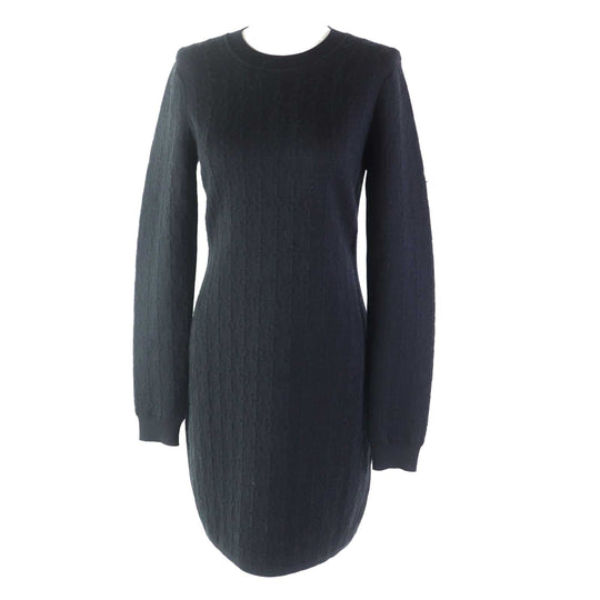 HERMES one piece 2E2505D3 cashmere black Women 38 Used Authentic