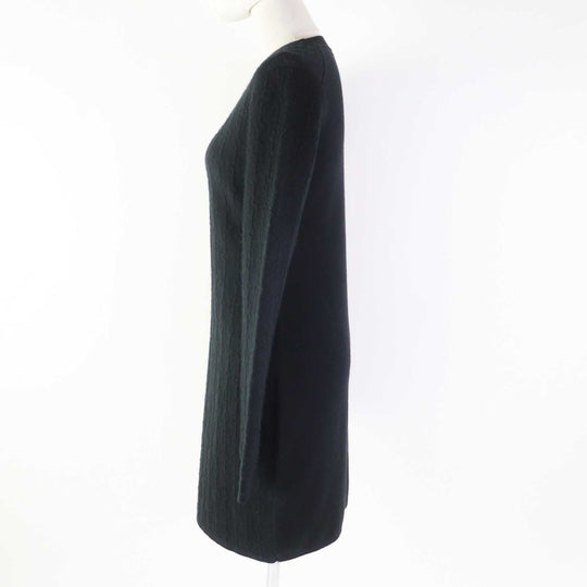 HERMES one piece 2E2505D3 cashmere black Women 38 Used Authentic