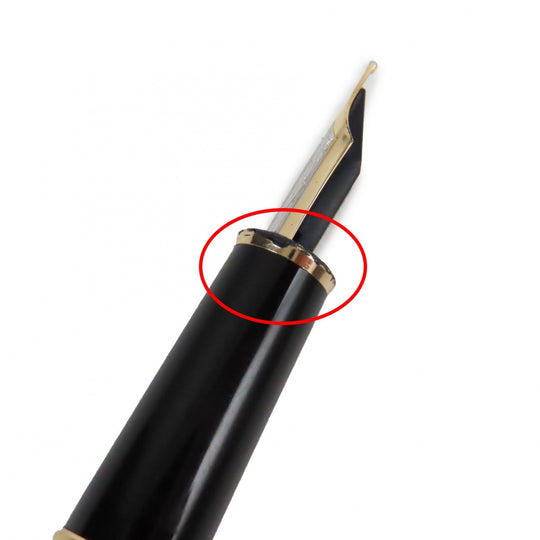 MONTBLANC fountain pen Pen point: K14 Black gold Meisterstck Classic mens Used Authentic