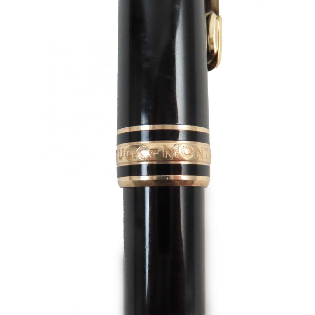 MONTBLANC fountain pen Pen point: K14 Black gold Meisterstck Classic mens Used Authentic