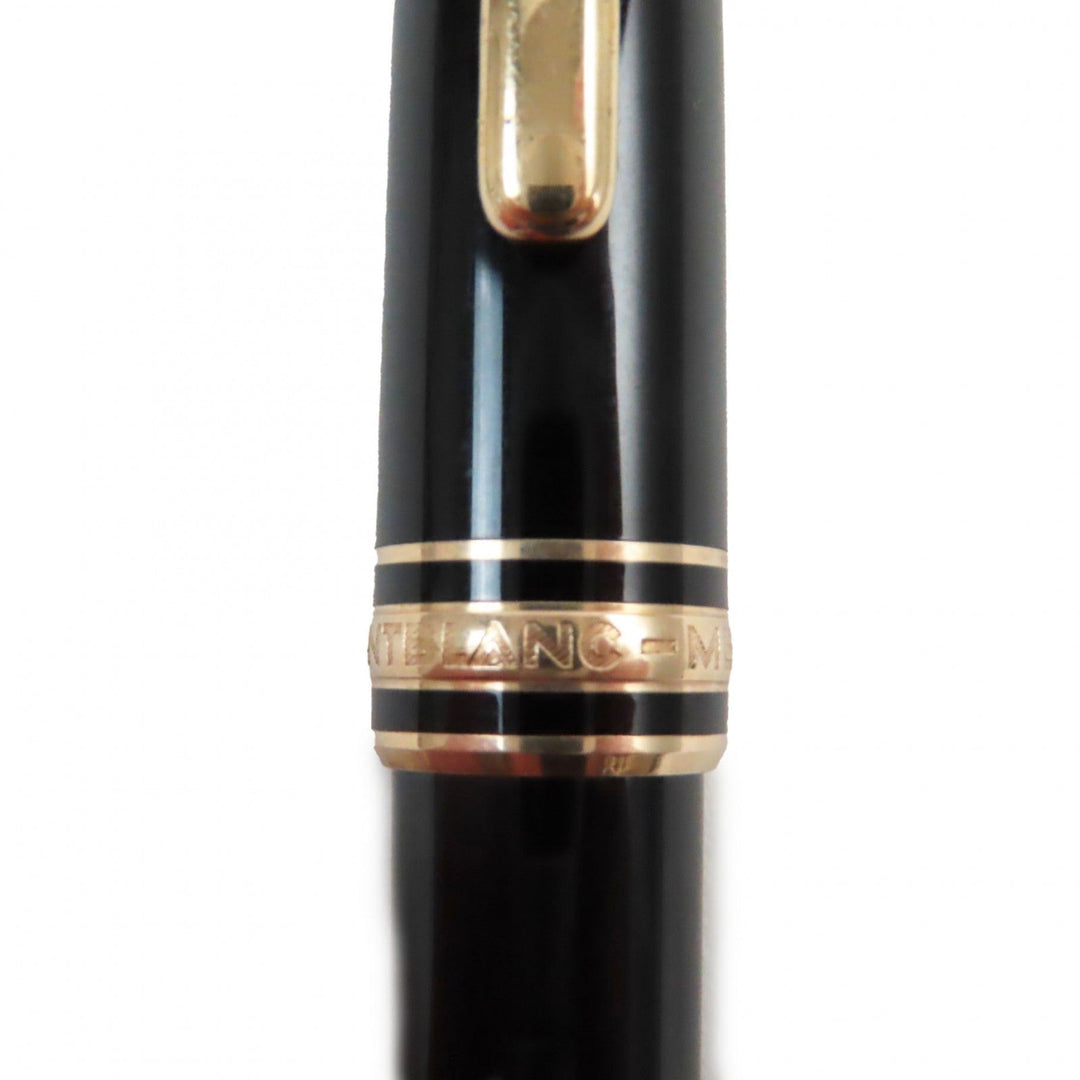 MONTBLANC fountain pen Pen point: K14 Black gold Meisterstck Classic mens Used Authentic