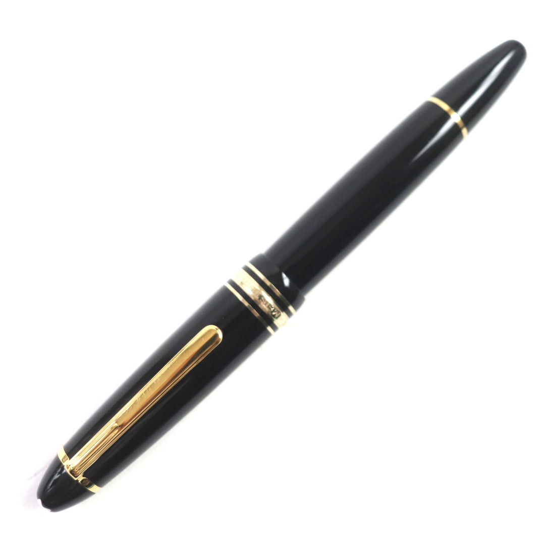 MONTBLANC fountain pen Pen point: K14 Black gold Meisterstuck No.146 mens Used Authentic