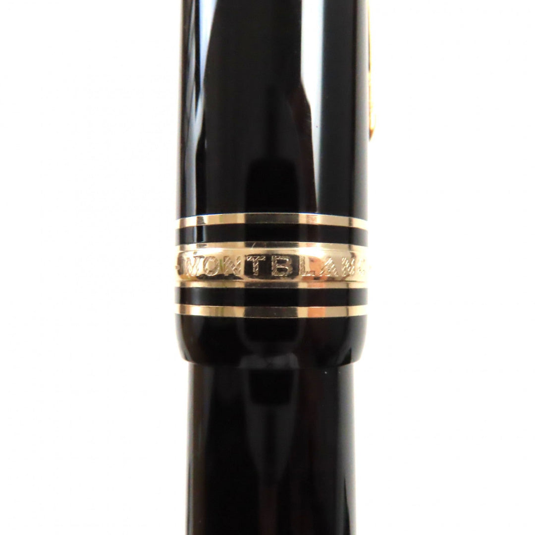 MONTBLANC fountain pen Pen point: K14 Black gold Meisterstuck No.146 mens Used Authentic