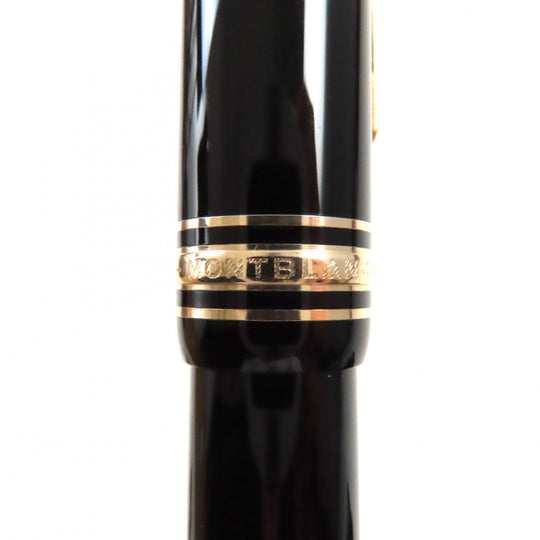 MONTBLANC fountain pen Pen point: K14 Black gold Meisterstuck No.146 mens Used Authentic