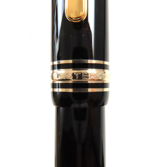 MONTBLANC fountain pen Pen point: K14 Black gold Meisterstuck No.146 mens Used Authentic