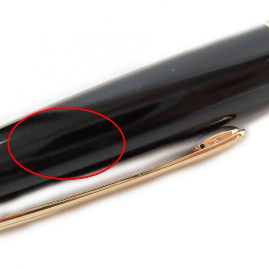 MONTBLANC fountain pen Pen point: K14 Black gold Meisterstck Classic mens Used Authentic
