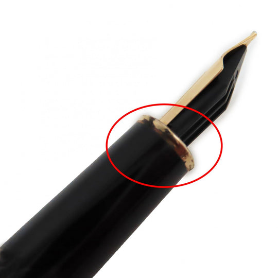 MONTBLANC fountain pen Pen point: K14 Black gold Meisterstck Classic mens Used Authentic
