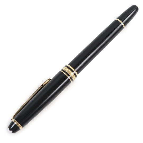 MONTBLANC fountain pen Pen point: K14 Black gold Meisterstck Classic mens Used Authentic