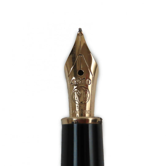 MONTBLANC fountain pen Pen point: K14 Black gold Meisterstck Classic mens Used Authentic