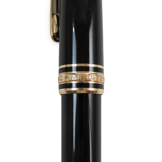 MONTBLANC fountain pen Pen point: K14 Black gold Meisterstck Classic mens Used Authentic