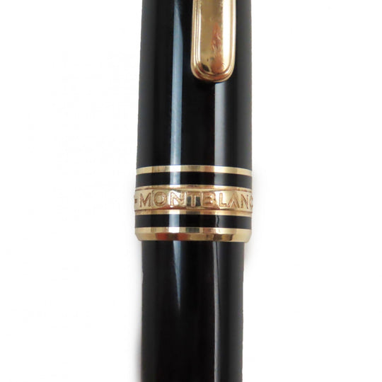 MONTBLANC fountain pen Pen point: K14 Black gold Meisterstck Classic mens Used Authentic