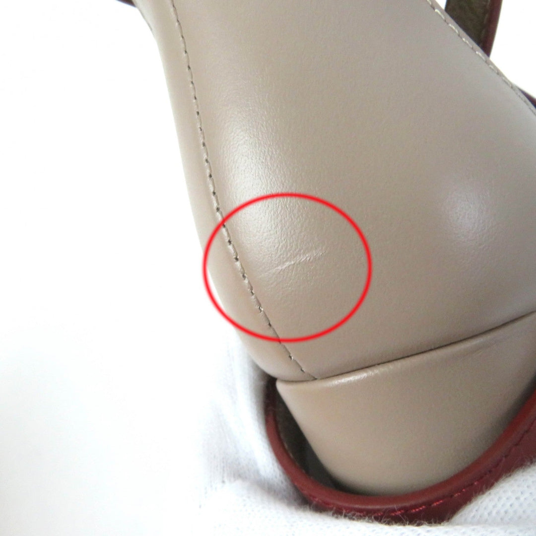 HERMES Sandals Main: Leather multicolor Money Women 36 1/2 Used Authentic