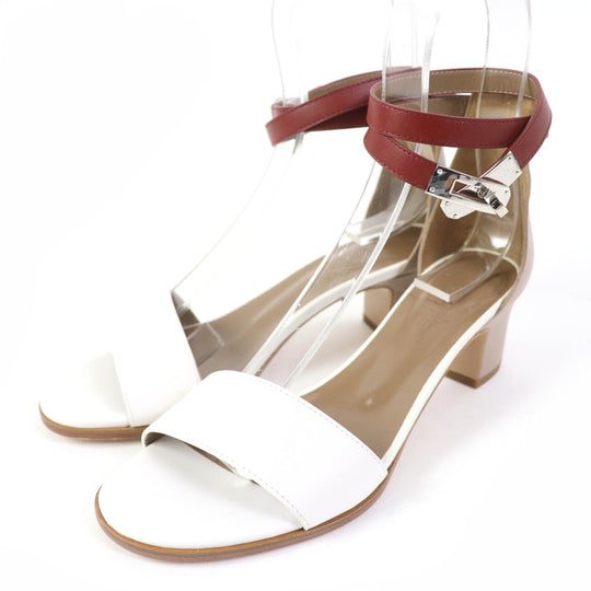 HERMES Sandals Main: Leather multicolor Money Women 36 1/2 Used Authentic