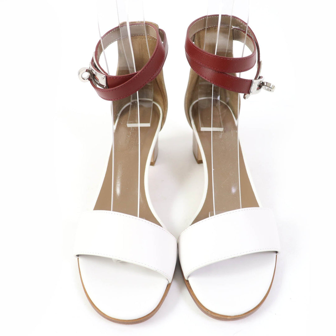 HERMES Sandals Main: Leather multicolor Money Women 36 1/2 Used Authentic