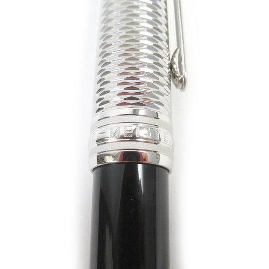 MONTBLANC fountain pen MB118078 Nib: K18 Silver black Meisterstck Due Geometry Classic mens Used Authentic