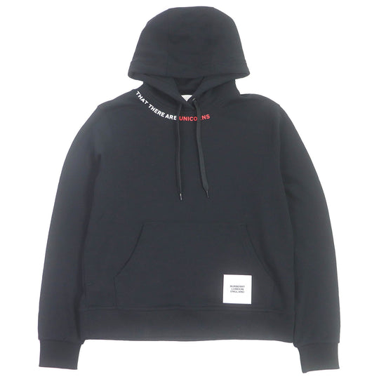 BURBERRY Hoodie 8029567 Main: 100% cotton black mens S Used Authentic