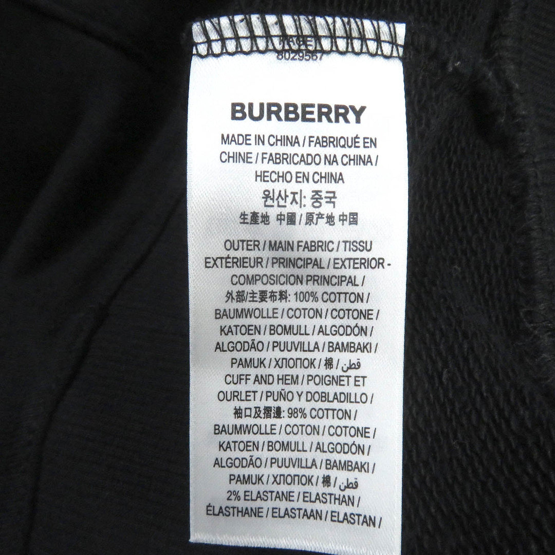 BURBERRY Hoodie 8029567 Main: 100% cotton black mens S Used Authentic