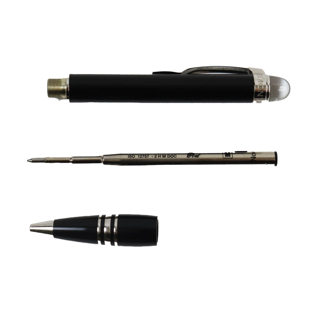 MONTBLANC Ballpoint pen Resin, Platinum black Starwalker mens(Unisex) Used Authentic