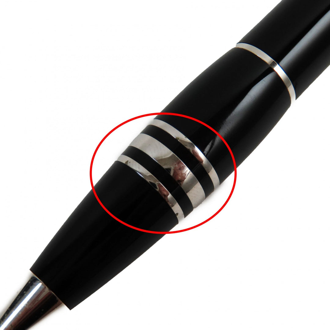 MONTBLANC Ballpoint pen Resin, Platinum black Starwalker mens(Unisex) Used Authentic
