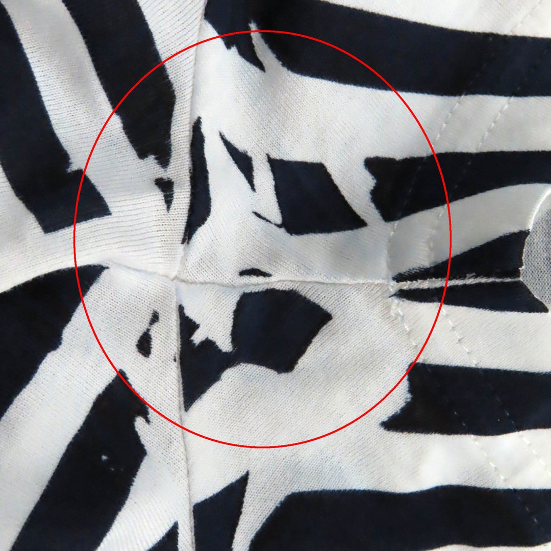 GUCCI Short sleeve T-shirt 789314 Main: 100% cotton Navy white Women XS Used Authentic