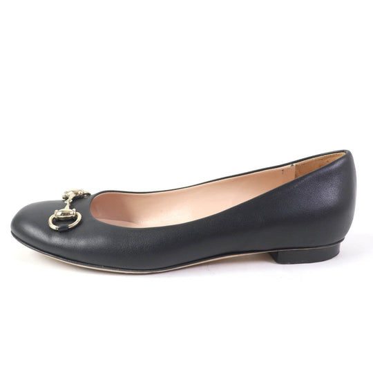 GUCCI pumps 466700 Main: Leather black Women 37 Used Authentic