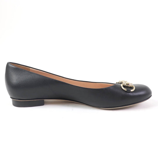 GUCCI pumps 466700 Main: Leather black Women 37 Used Authentic