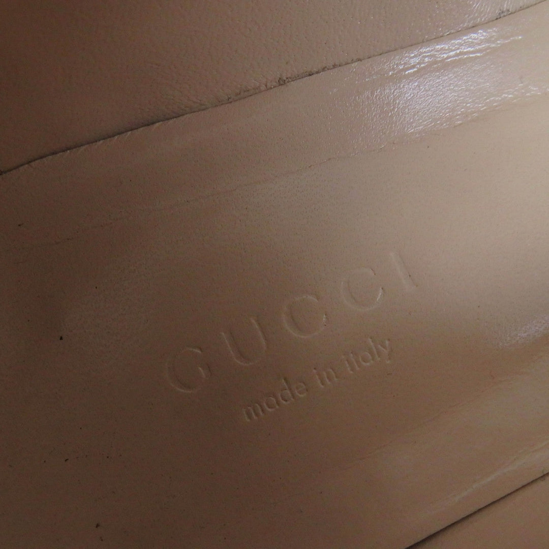 GUCCI pumps 466700 Main: Leather black Women 37 Used Authentic