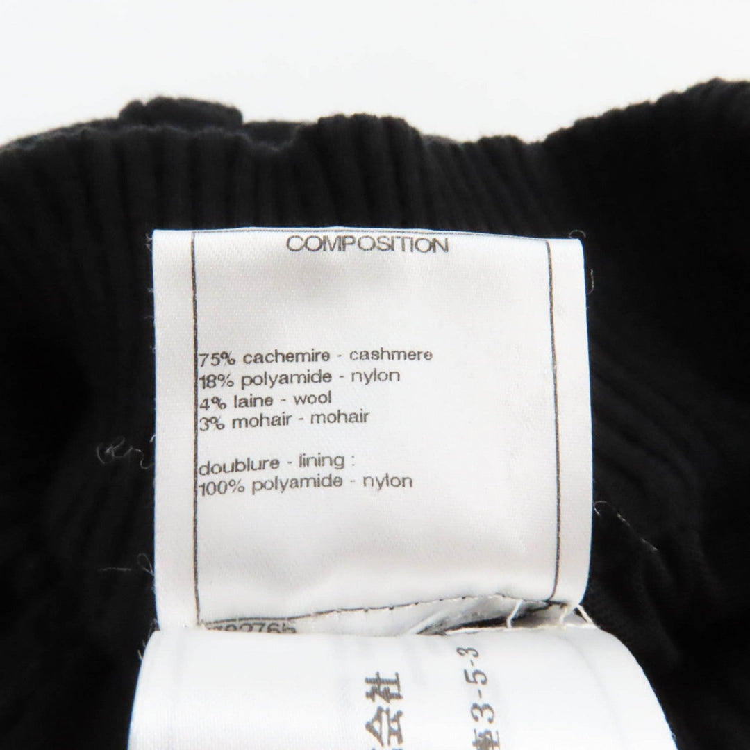 CHANEL skirt P33489 K00889 Outer: 75% cashmere, Outer: 18% nylon, Outer: 4% wool, Outer: 3% mohair, Lining: 100% nylon black Women 34 Used Authentic
