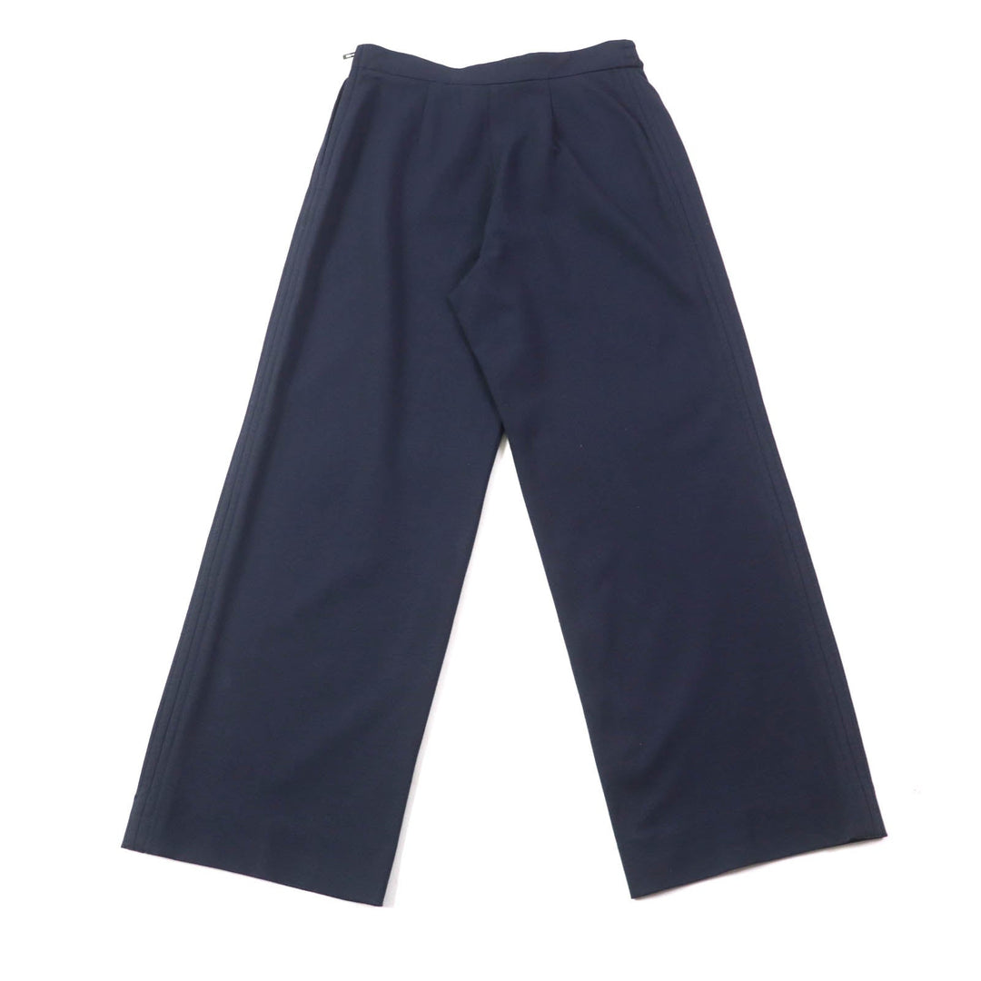 CHANEL Pants P43060 V31604 Main: 73% rayon, Main: 20% nylon, Main: 7% elastane (polyurethane) Navy Women 40 Used Authentic