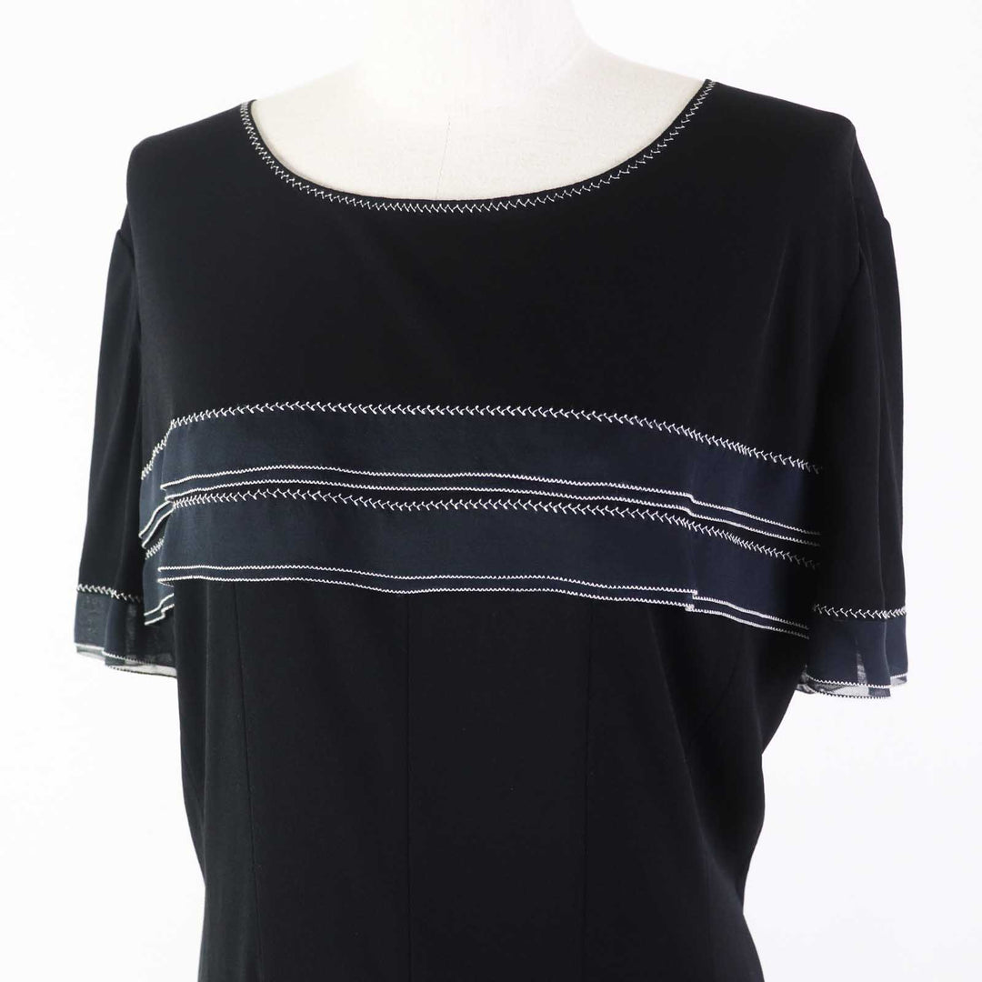 CHANEL setup 02P P19048 P19038 Outer fabric: 100% rayon black Women Used Authentic