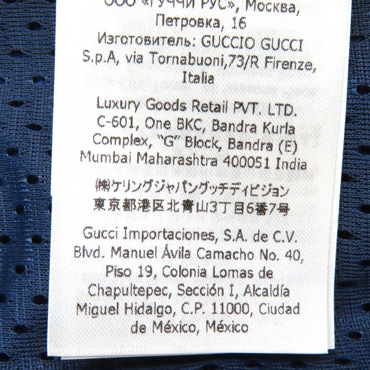 GUCCI Hoodie 671462 Main: 100% cotton, Main: 100% nylon, Lining: 100% polyester Blue red mens M Used Authentic