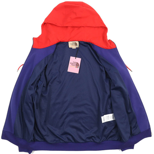 GUCCI Hoodie 671462 Main: 100% cotton, Main: 100% nylon, Lining: 100% polyester Blue red mens M Used Authentic