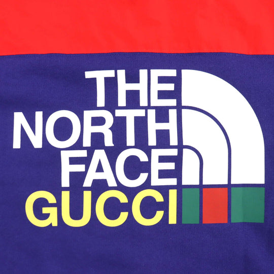 GUCCI Hoodie 671462 Main: 100% cotton, Main: 100% nylon, Lining: 100% polyester Blue red mens M Used Authentic