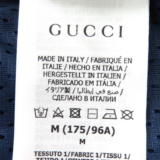 GUCCI Hoodie 671462 Main: 100% cotton, Main: 100% nylon, Lining: 100% polyester Blue red mens M Used Authentic