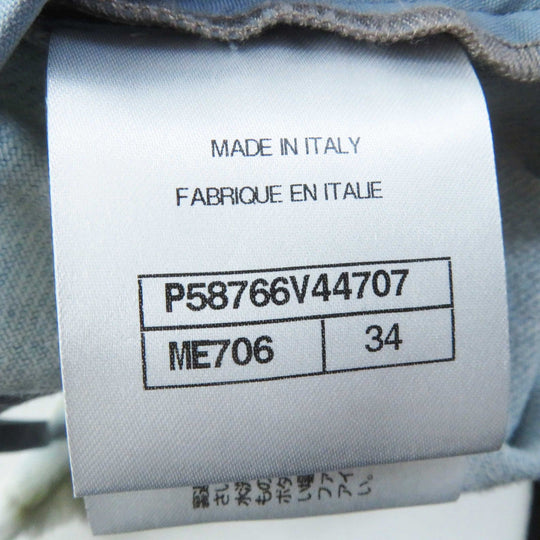 CHANEL skirt P58766 Main: 10% cotton Light blue Women 34 Used Authentic