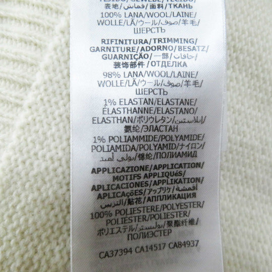 GUCCI one piece 642084 Outer: 100% wool, Part: 98% wool, Part: 1% polyurethane, Part: 1% nylon, Applique: 100% polyester Ivory Women S Used Authentic