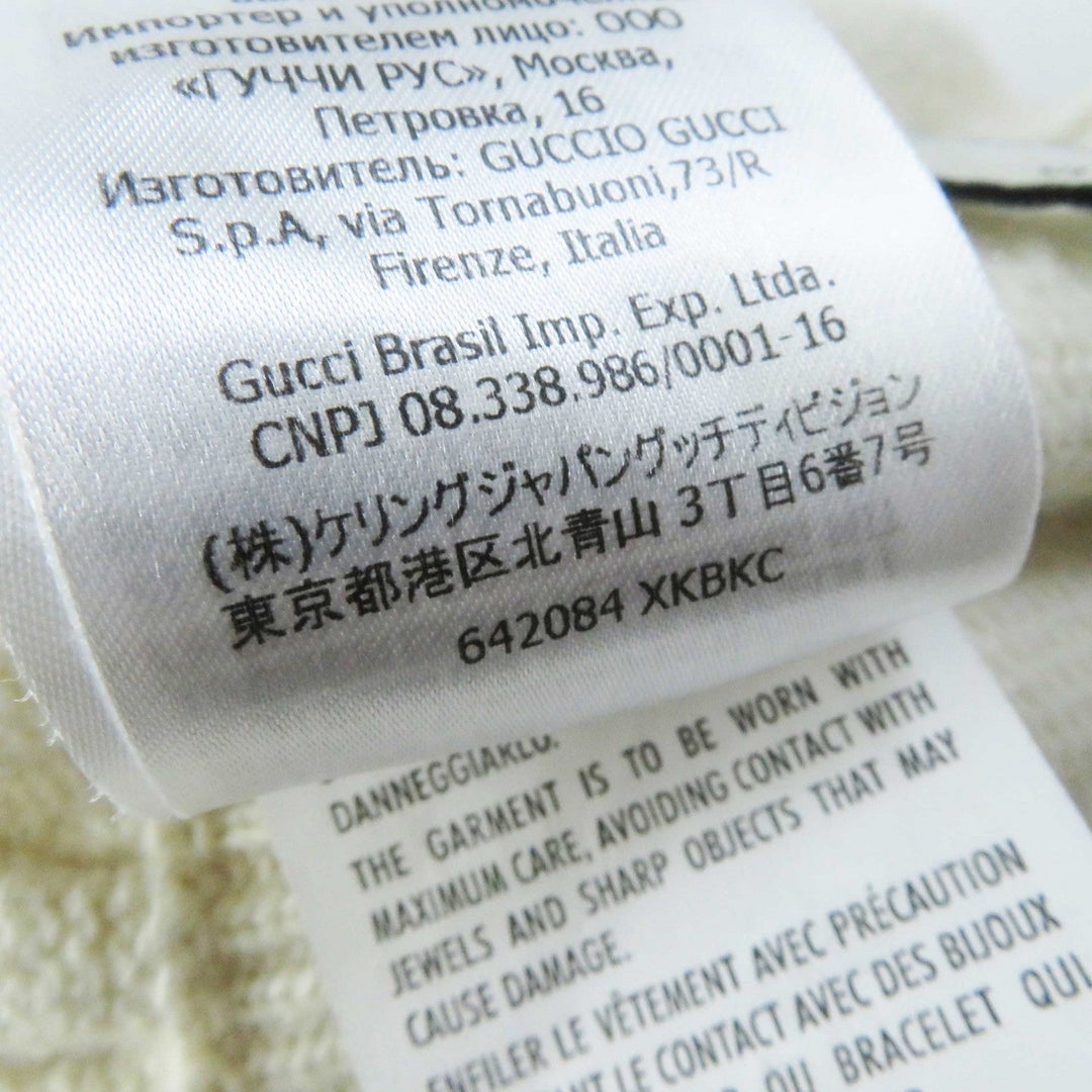 GUCCI one piece 642084 Outer: 100% wool, Part: 98% wool, Part: 1% polyurethane, Part: 1% nylon, Applique: 100% polyester Ivory Women S Used Authentic