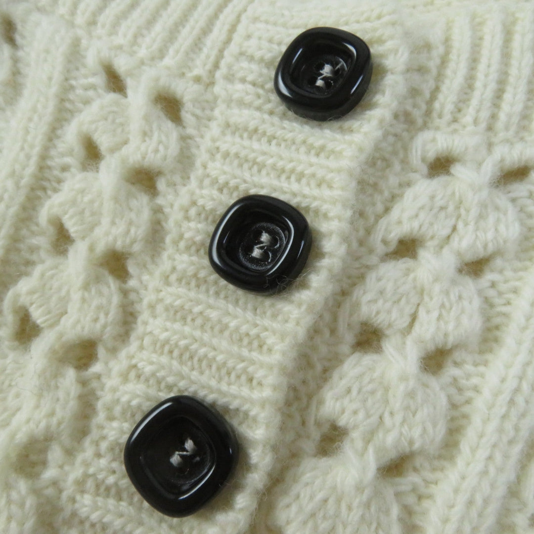 GUCCI one piece 642084 Outer: 100% wool, Part: 98% wool, Part: 1% polyurethane, Part: 1% nylon, Applique: 100% polyester Ivory Women S Used Authentic