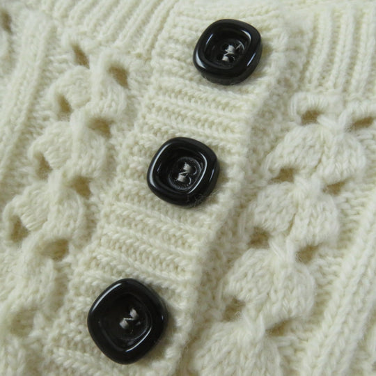 GUCCI one piece 642084 Outer: 100% wool, Part: 98% wool, Part: 1% polyurethane, Part: 1% nylon, Applique: 100% polyester Ivory Women S Used Authentic