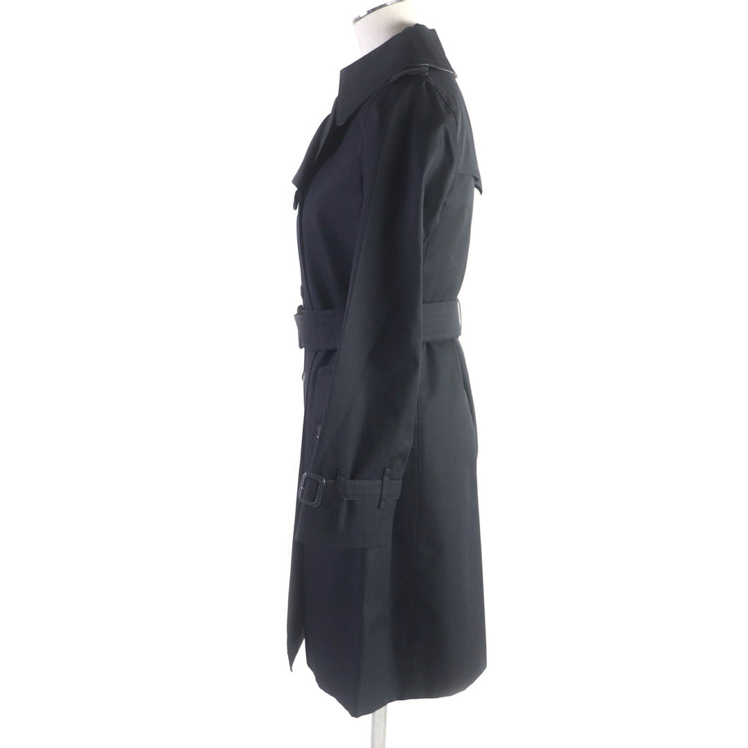 BURBERRY LONDON trench coat FR038-630 Outer: 100% cotton, Part: Leather, Lining: 100% cotton, Part: Cupra, Liner Main: 100% wool, Part: Cupra black Women 34 Used Authentic