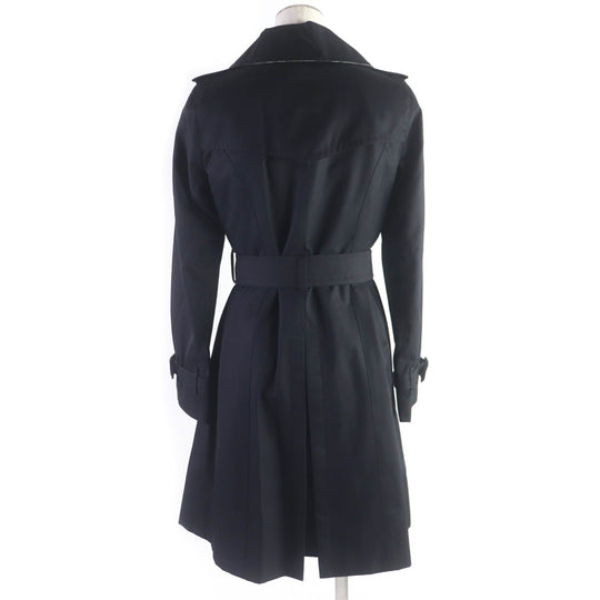 BURBERRY LONDON trench coat FR038-630 Outer: 100% cotton, Part: Leather, Lining: 100% cotton, Part: Cupra, Liner Main: 100% wool, Part: Cupra black Women 34 Used Authentic