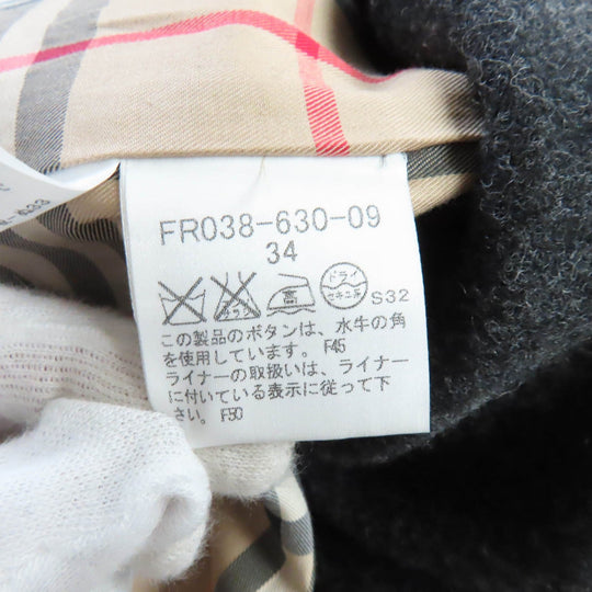 BURBERRY LONDON trench coat FR038-630 Outer: 100% cotton, Part: Leather, Lining: 100% cotton, Part: Cupra, Liner Main: 100% wool, Part: Cupra black Women 34 Used Authentic