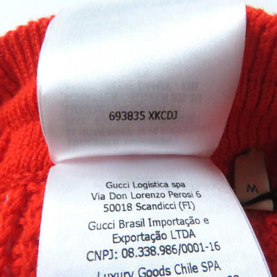 GUCCI Shorts 693835 Main: 66% linen, Main: 34% cotton, Part: 65% linen, Part: 31% cotton, Part: 3% nylon, Part: 1% polyurethane, Part: 100% cotton Orange Women M Used Authentic