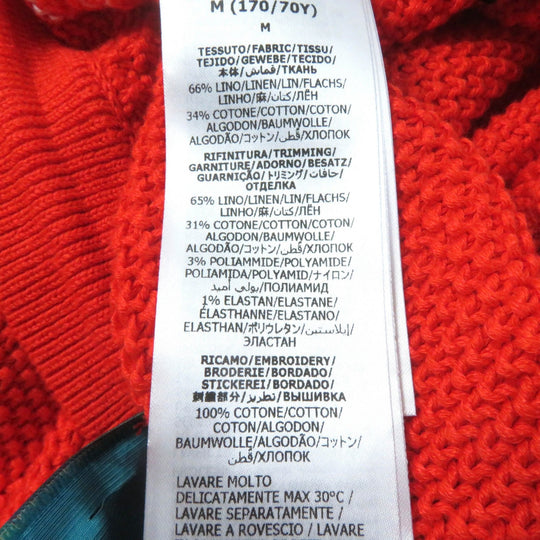 GUCCI Shorts 693835 Main: 66% linen, Main: 34% cotton, Part: 65% linen, Part: 31% cotton, Part: 3% nylon, Part: 1% polyurethane, Part: 100% cotton Orange Women M Used Authentic