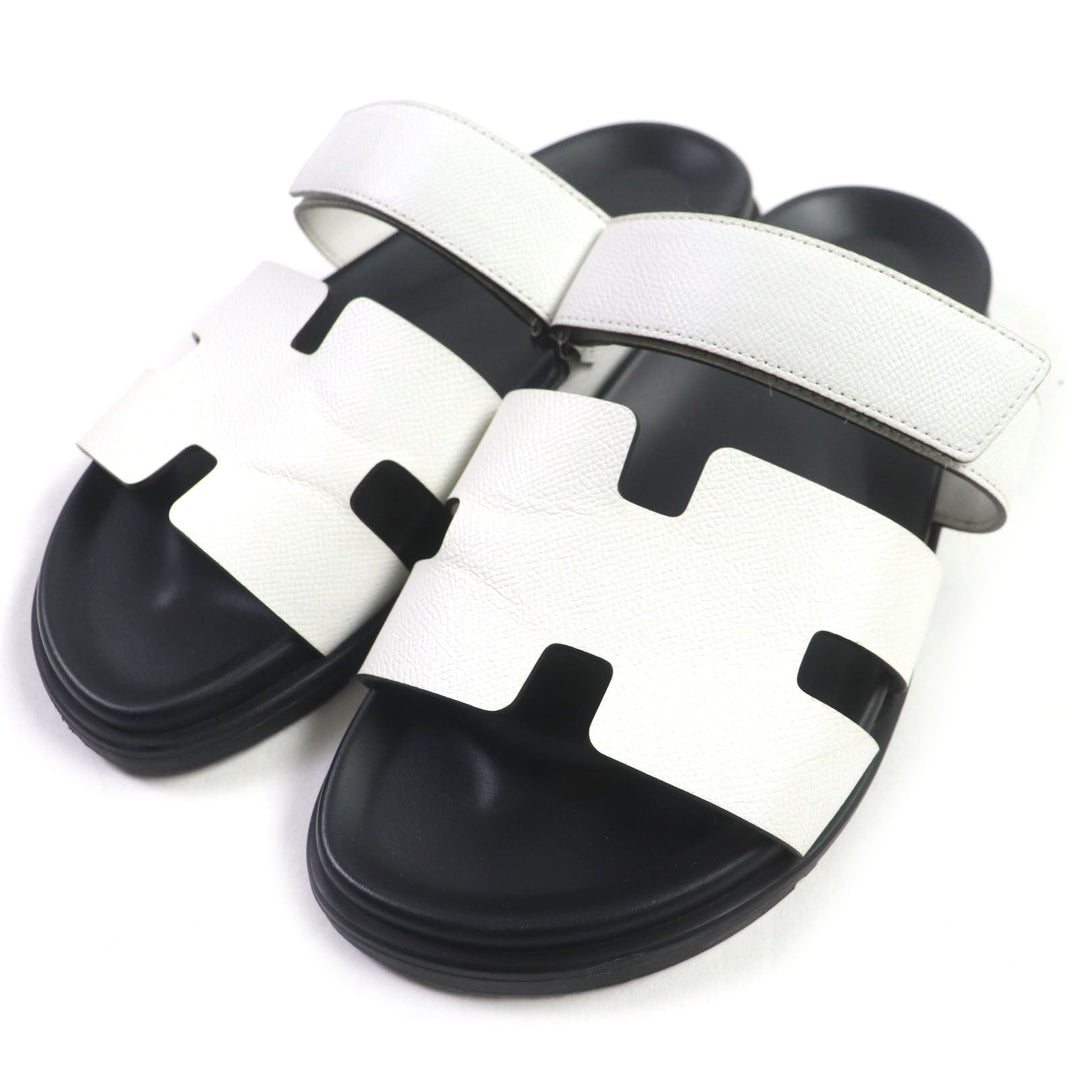 HERMES Sandals Main: Leather white Shipre mens 42 Used Authentic