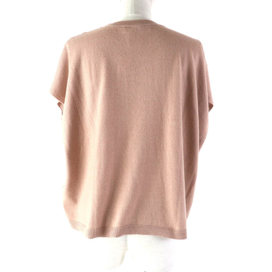 VALENTINO knit KB3KC1OM2EE Main: 100% cashmere pink beige Women S Used Authentic
